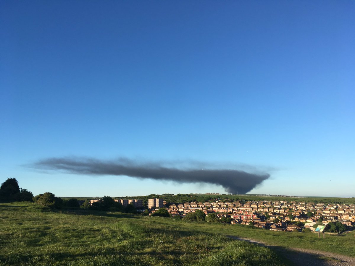 massive fire in #lewes