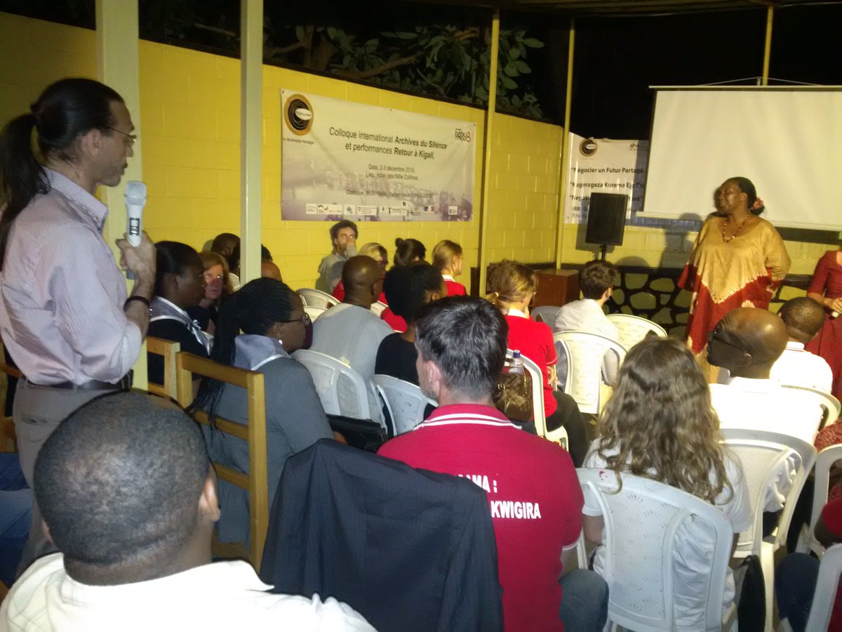 NINGORwanda's tweet photo. A moment of reflection as members commemorate the Genocide against the Tutsi at @IribaCentre, #Kigali https://t.co/Cz7YJaFsro