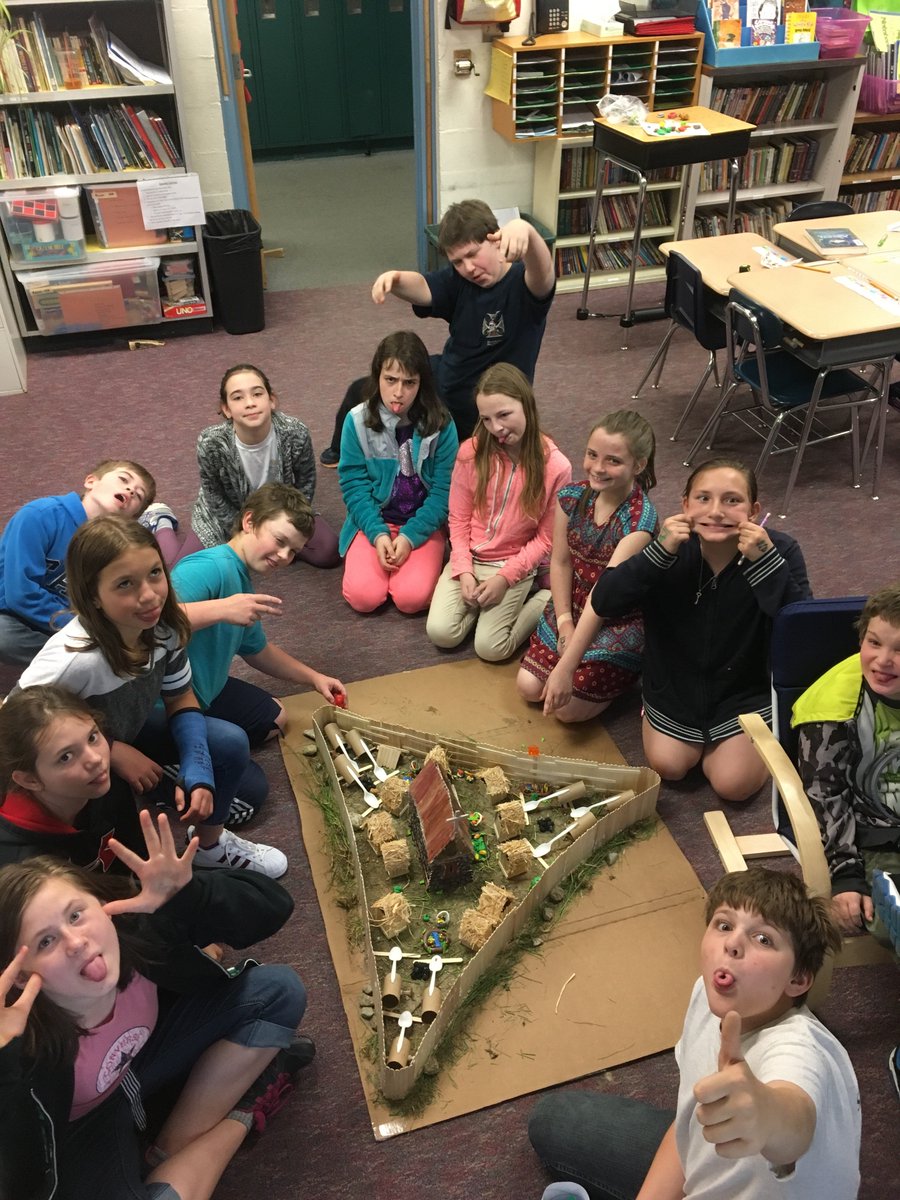 gbs_caputo's tweet photo. GBS 5th graders worked hard on recreating Jamestown! https://t.co/NwwJUQw9Fo
