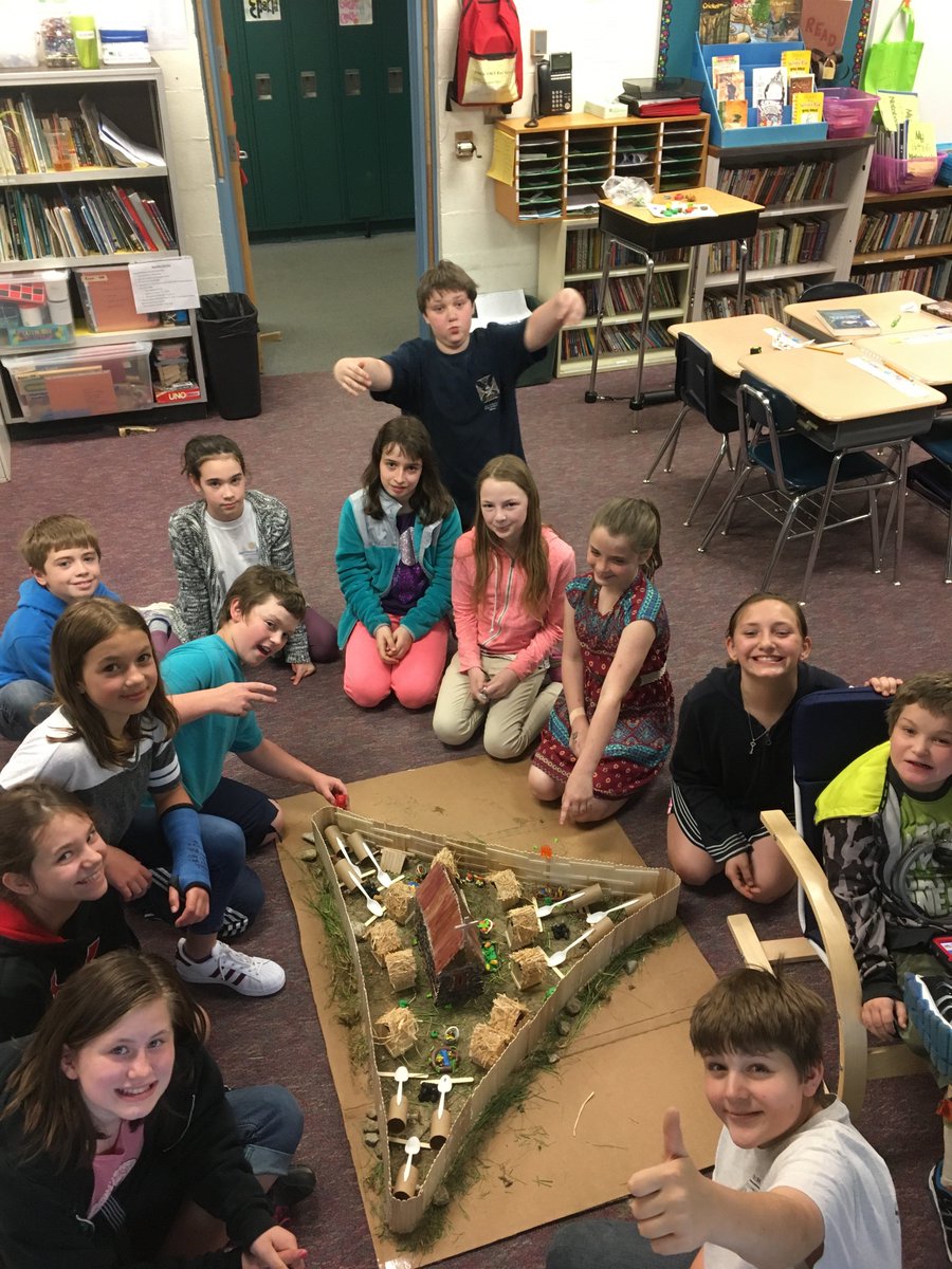 gbs_caputo's tweet photo. GBS 5th graders worked hard on recreating Jamestown! https://t.co/NwwJUQw9Fo