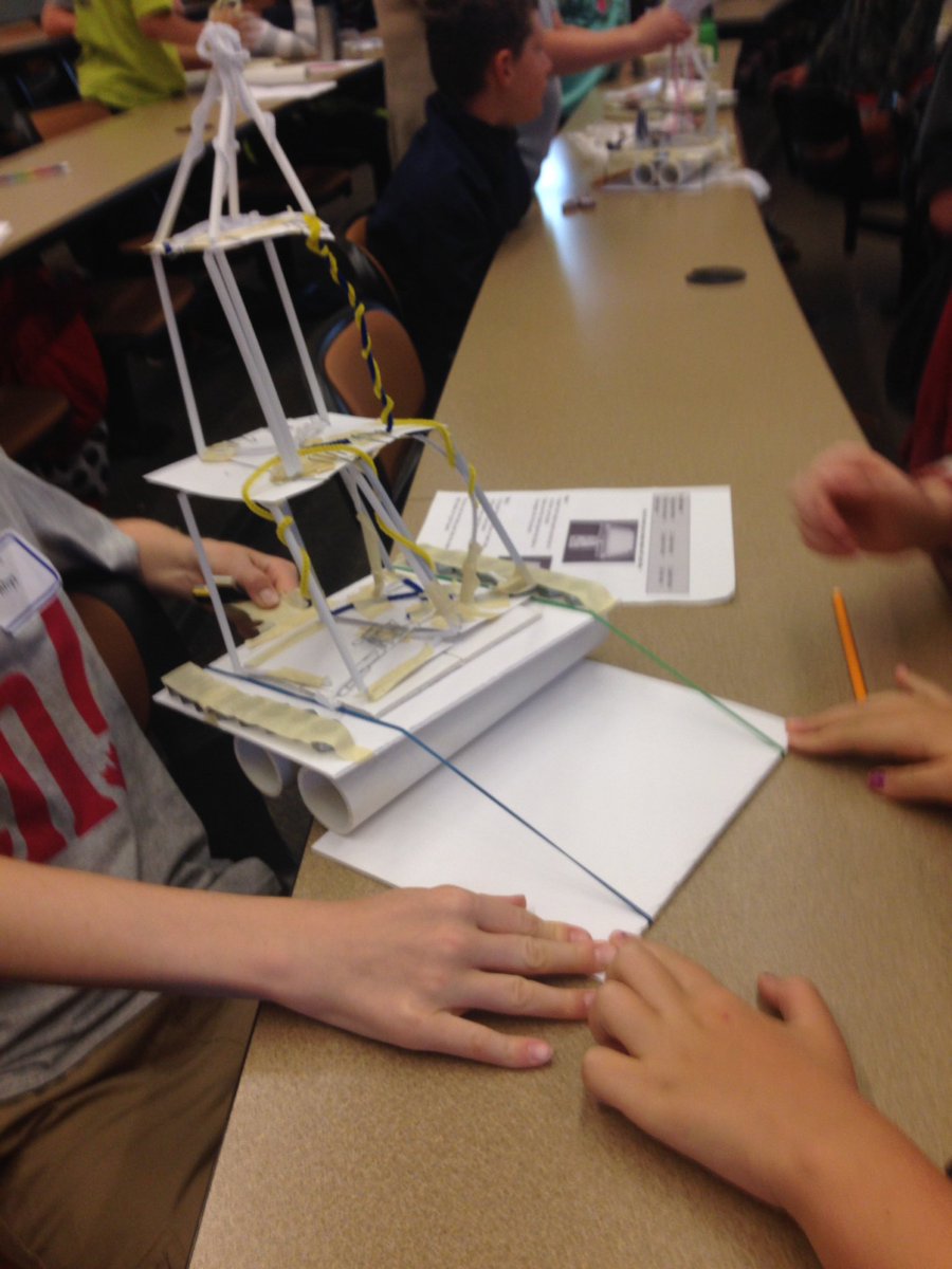 Collaborative engineering at work - will they survive the earthquake?! #sd61learn <a href="/ScienceVenture/">Science Venture</a>