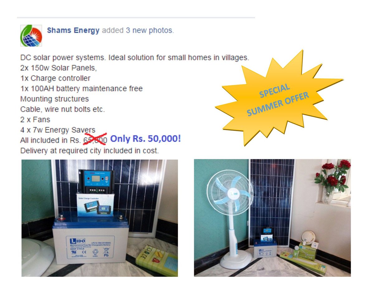 ShamsEnergyPak's tweet photo. Limited Stock offer - Call now to book yours! 
Call :0316-2679540 https://t.co/r89OOyzxAu
