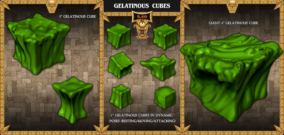 RocketPigTweets's tweet photo. Gelatinous Cube Pack now for sale https://t.co/oFWrwA1TH8
#rpg #dnd #3dprinting #dungeonsanddragons #tilescape https://t.co/o0h4mZS4dm