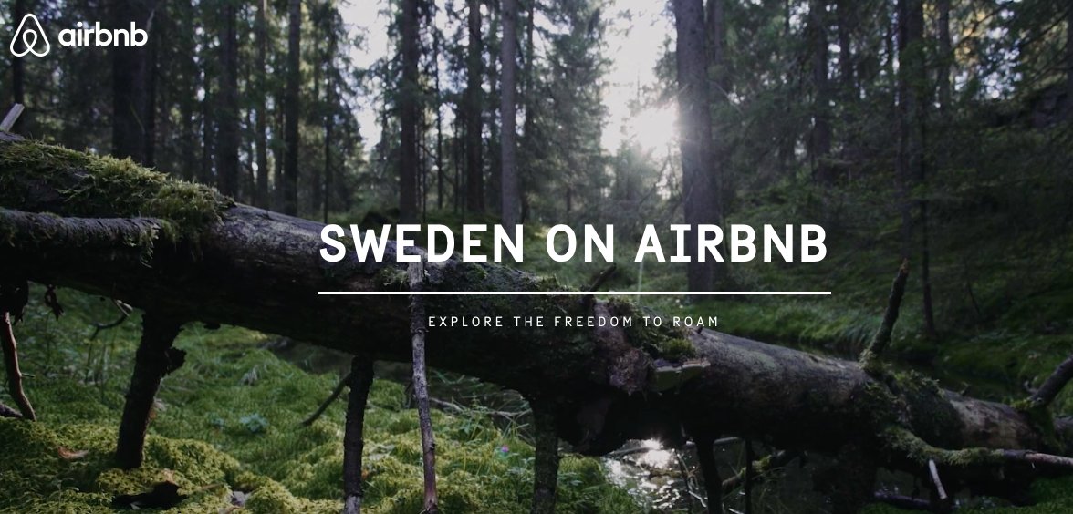 adage's tweet photo. Creativity Pick: The entire country of @Sweden just put itself on @Airbnb https://t.co/oMNVTx4MJA https://t.co/P6AD3yL8Kf
