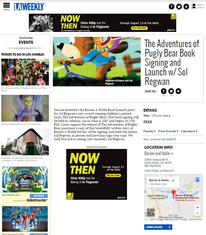 Sol Regwan On Twitter Ktla Award Winning Author Sol Regwan Has