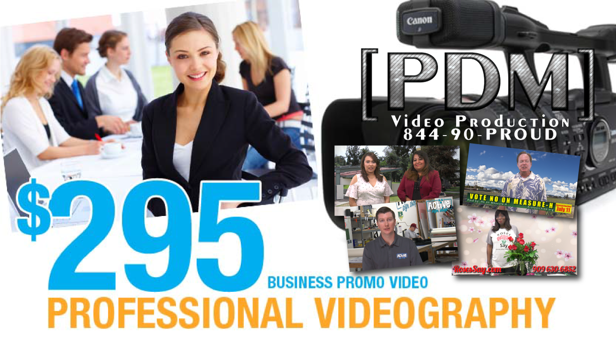Local Video editing and Professional Videography <a href="/pdm/">Paul Martin</a> Located in Pomona. We can make and promote your videos!