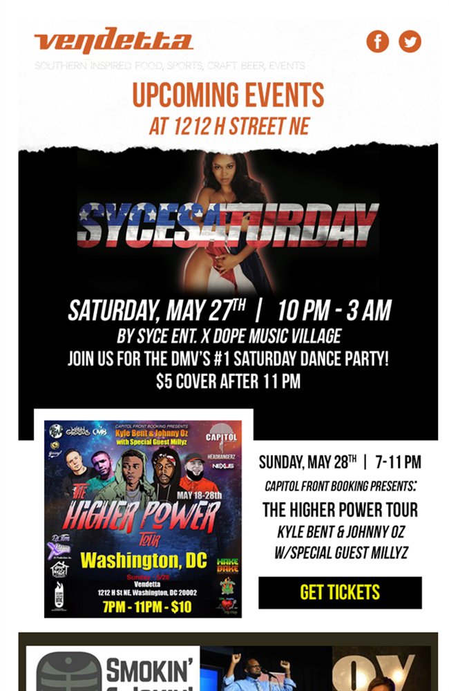 Are You Ready for This? Awesome Events at Vendetta! bit.ly/2rkXquG