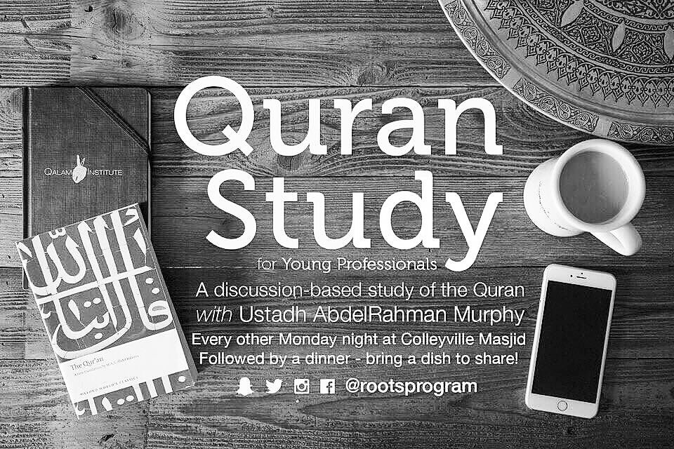 rootsprogram's tweet image. Reminder: There will be no Quran Study tonight. Stay tuned for a new date!