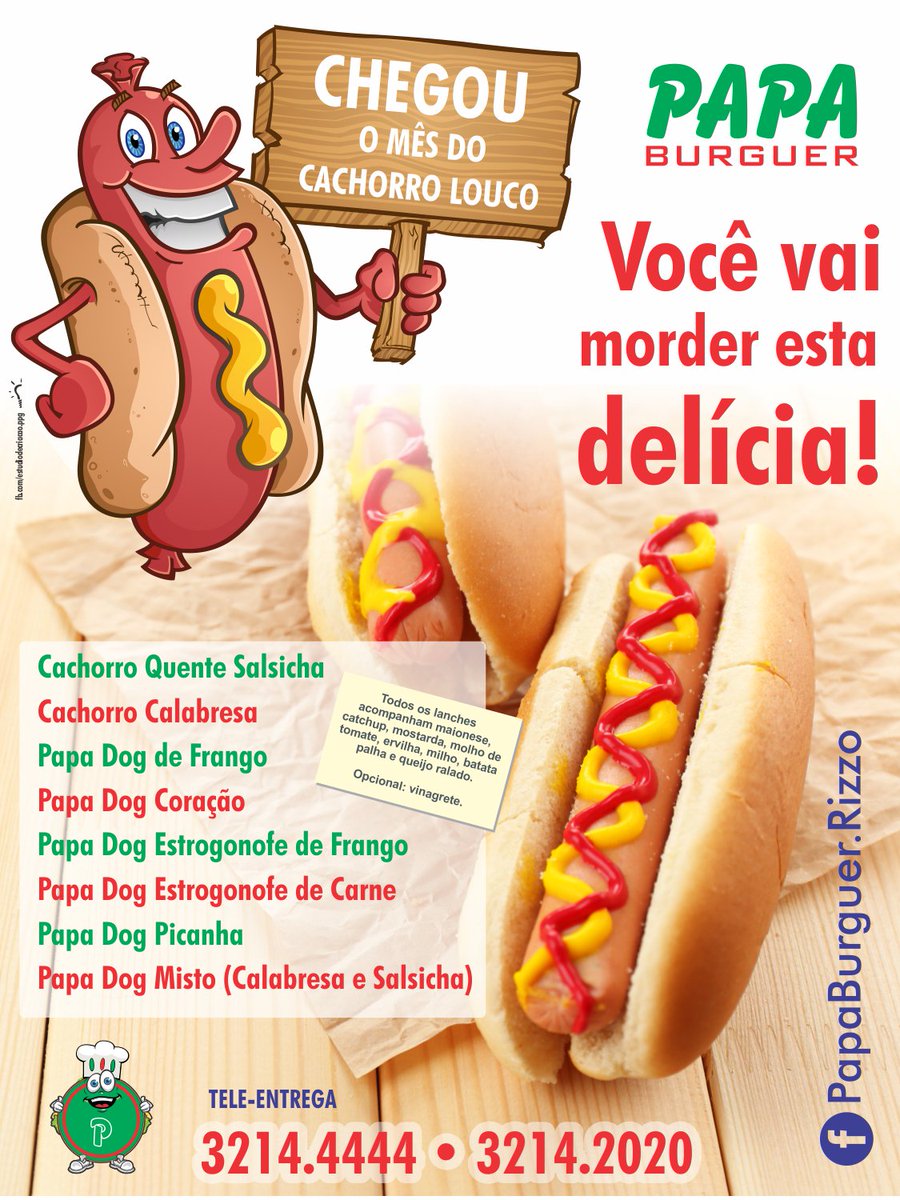 Estúdio de Criação on X: Baner de lançamento dos novos cachorros quentes  (2015), cliente Papa Burguer Rizzo, Caxias do Sul, RS.   / X