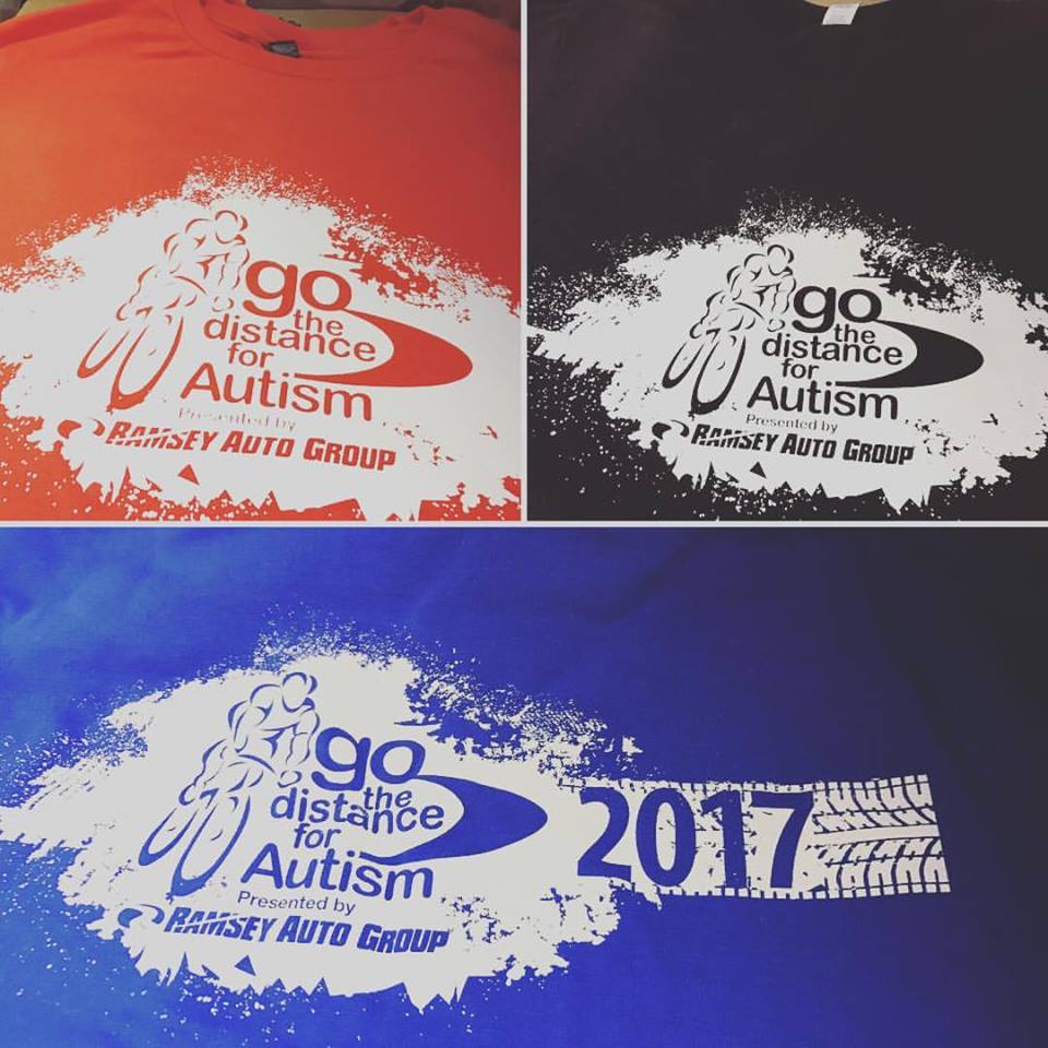 spectrumworks1's tweet photo. #spectrumworks trainees were involved in the production process of these shirts for @GOTHEDISTANCE2 #jobtraining #Autism #screenprinting https://t.co/SRq2ttV2Vy