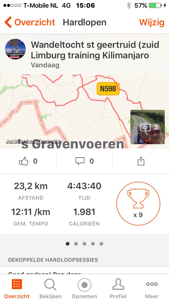 Wandeltocht st Geertruid gelopen . Training voor @WarChildHolland kili challenge . Komend weekend weer fiets training voor de <a href="/100colstocht/">100colstocht</a>