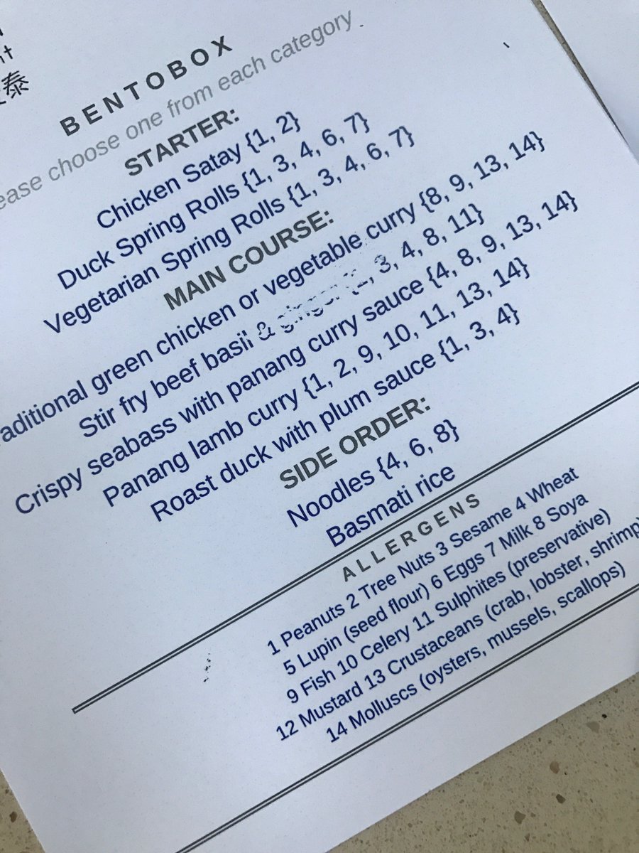 JulieLedwidge's tweet photo. Printed 15 menus for a special event and this was the quality I received (eventually!) #neveragain #badservice @reads_sandyford https://t.co/e0bka1qX0B