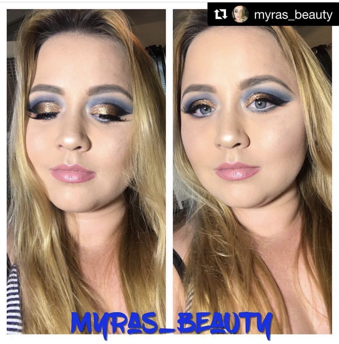 MuaBebe's tweet photo. #Repost @amyrasy 
Cleopatra vibes 💙
#makeup #powerofmakeup #mua #modah #makeupgirl #glamvids #bebebellamuas https://t.co/B3IioNFXd7