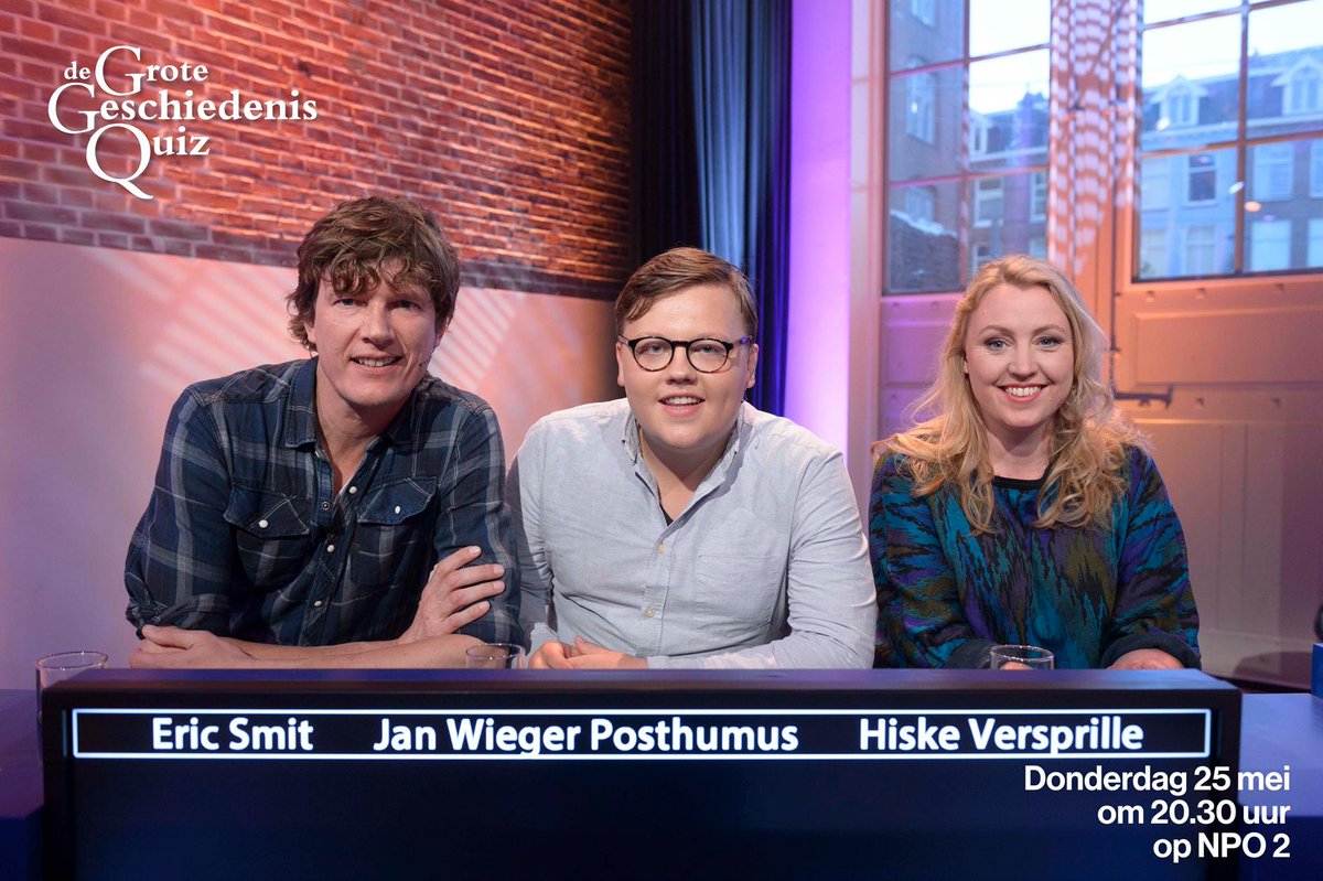 Geschquiz's tweet photo. De finalisten van @DeslimstemensNL winnen de Grote Geschiedenisquiz 2017. Gefeliciteerd! #GGQ https://t.co/9Jc1ycRsDj