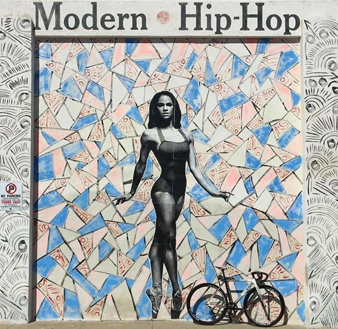 "Found this painting of me on a wall in New York City. Wow."