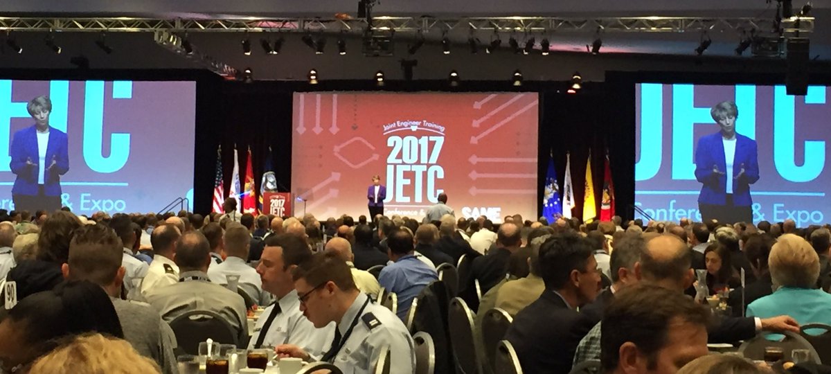 Col. Eileen Collins, USAF (Ret.) delivered an incredible talk about space, the final frontier. #SAMEJETC