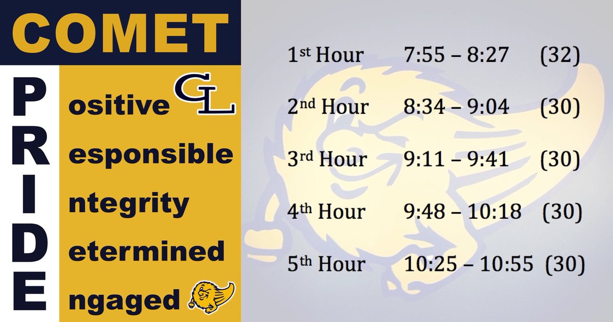 glhsLDW's tweet photo. here is tomorrow's schedule for anyone who needs it! https://t.co/02VQzfKdxE