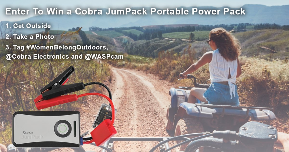 CobraElectronic's tweet photo. We're celebrating women who #GetOutside! Head over to our #Facebook page to see how you could win a #Cobra #JumPack https://t.co/JdiDHGl6ZY https://t.co/6X5VdVMP8f