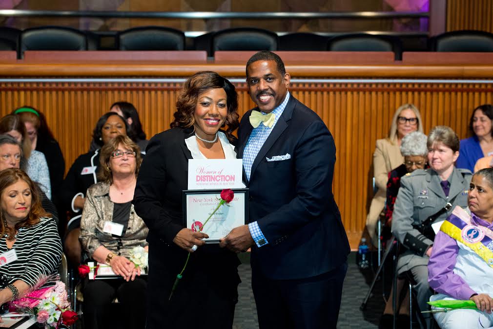 kevinparkernyc's tweet photo. Sherif Fraser is Sen. Parker’s #WomenofDistinction 2017 Pick via @CLifeNews
https://t.co/bIO2ebXHpQ #communityboard17 #Guyana https://t.co/SKUIVMsrio