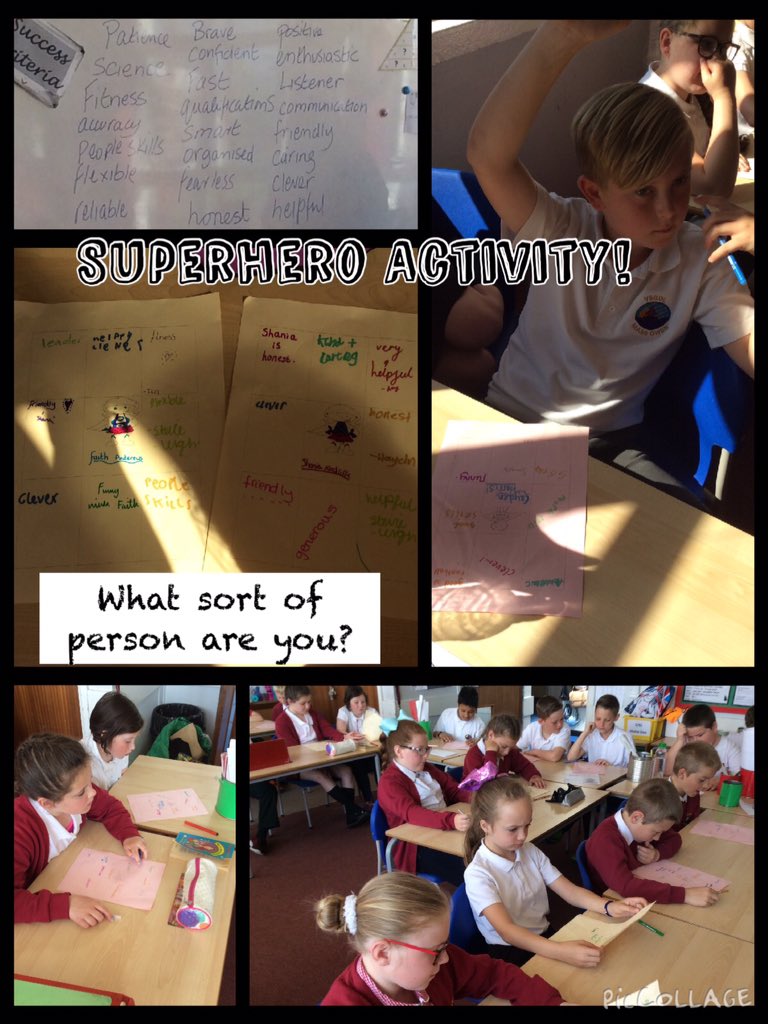 MaesOwen's tweet photo. 5/6J really enjoyed the superhero activity this morning @wowproject14 #worldofwork #positiveattributes https://t.co/KjTqJKSOSU