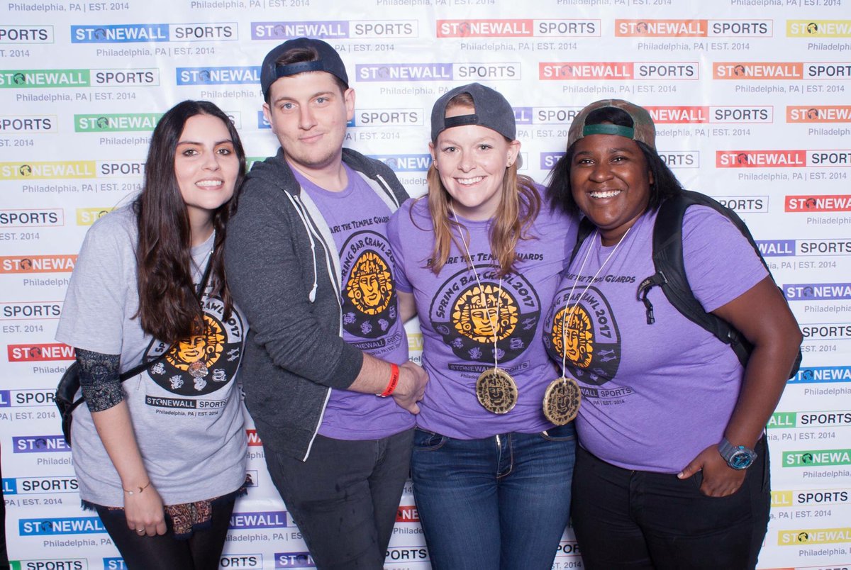 StonewallPhilly's tweet photo. Our Legends of the Hidden Temple Spring Charity Bar Crawl raised over $3,000 for four of our Philly LGBTQ charity partners! https://t.co/rO3qI42eLL