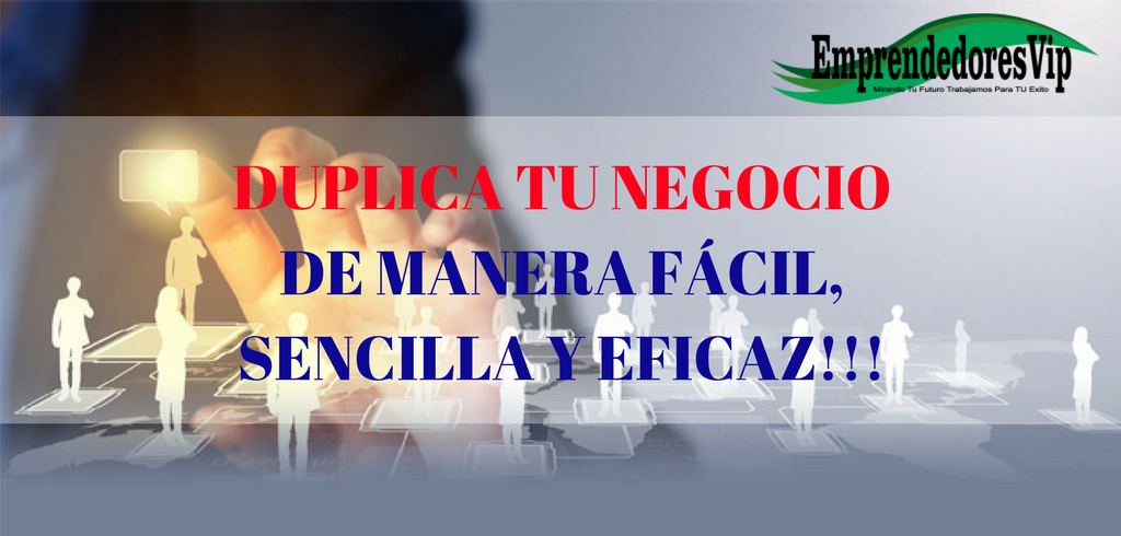 Haz crecer tu negocio de manera FÁCIL, SENCILLA Y EFICAZ!
SISTEMA DE DUPLICACIÓN PARA NETWORK MARKETING!

+ INFO: bit.ly/2qsX4Rz