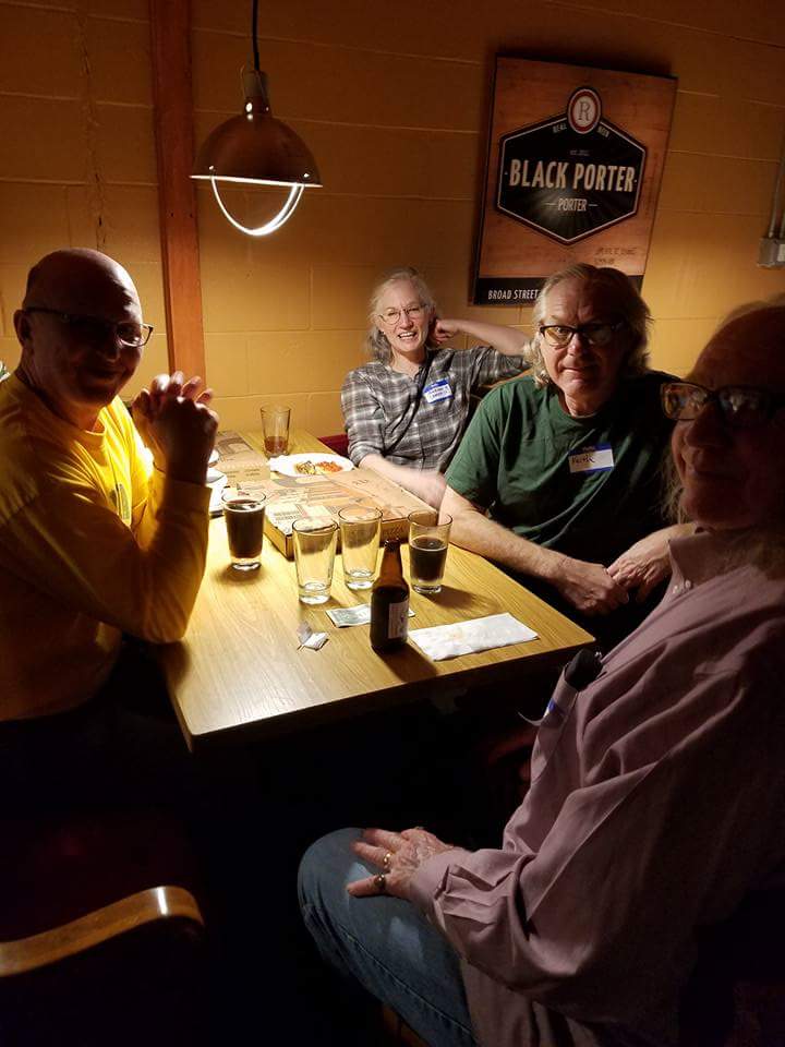 Grundems's tweet photo. @Grundems having a great time at our May #Speakeasy. Thanks to @SenatorRobHogg for joining us at Broadstreet Brewing #StrongerTogether https://t.co/rxwF4wVd7E