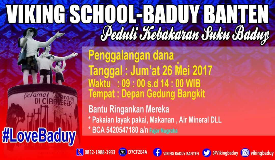 VikingBaduy's tweet photo. siapa tau ada warga sekitaran rangkas bitung ada yg mau berpartisipasi bersama kami @infolebak #Baduysquad #Vikingbaduybanten #RawayanBoys https://t.co/2LvCMRZm6k