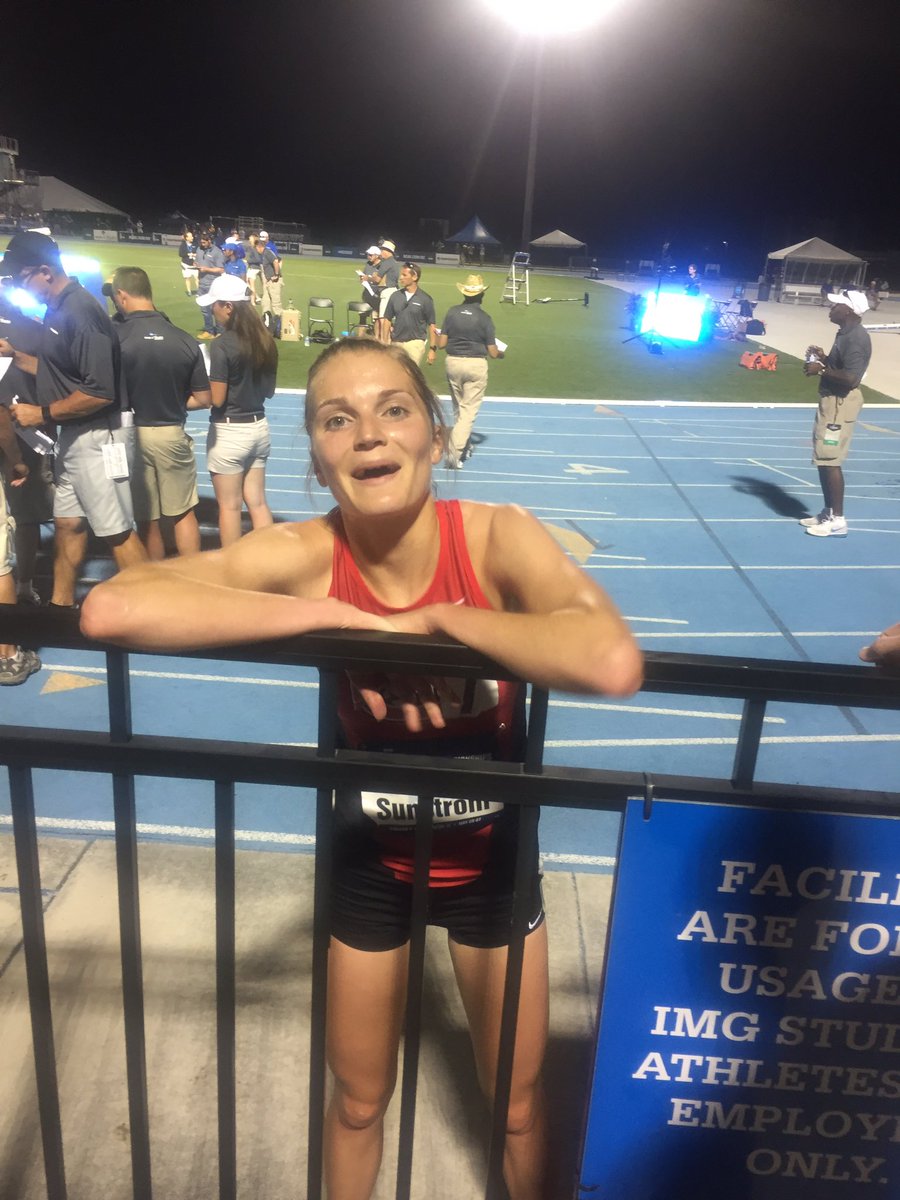 Sunstrom with a 7th place finish at the NCAA Championships. Exhausted but earned All-American Status! Hard work pays off #HuskiesOnThePodium