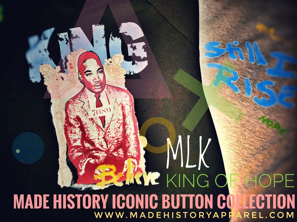 MadeHistApparel's tweet photo. The question is not if we will be extremists but what kind of extremists we will be. https://t.co/lCJLbELzkI #MLK #KingofHope https://t.co/SKTkA04qXb