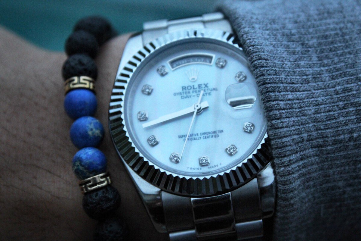 White &amp; Blue Lava rock bracelets now in stock, grab them while you can! TrendsOfSociety.com