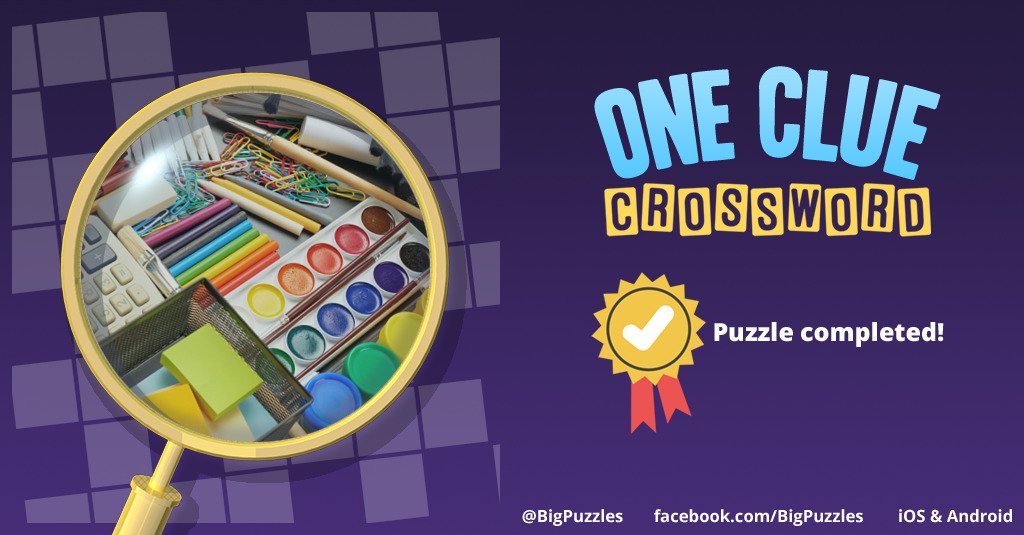 YouTuber1234's tweet photo. I completed a puzzle in One Clue Crossword. Play now for free!
https://t.co/7QhNXnnJD3 #OneClueCrossword https://t.co/AaRzeBchPf