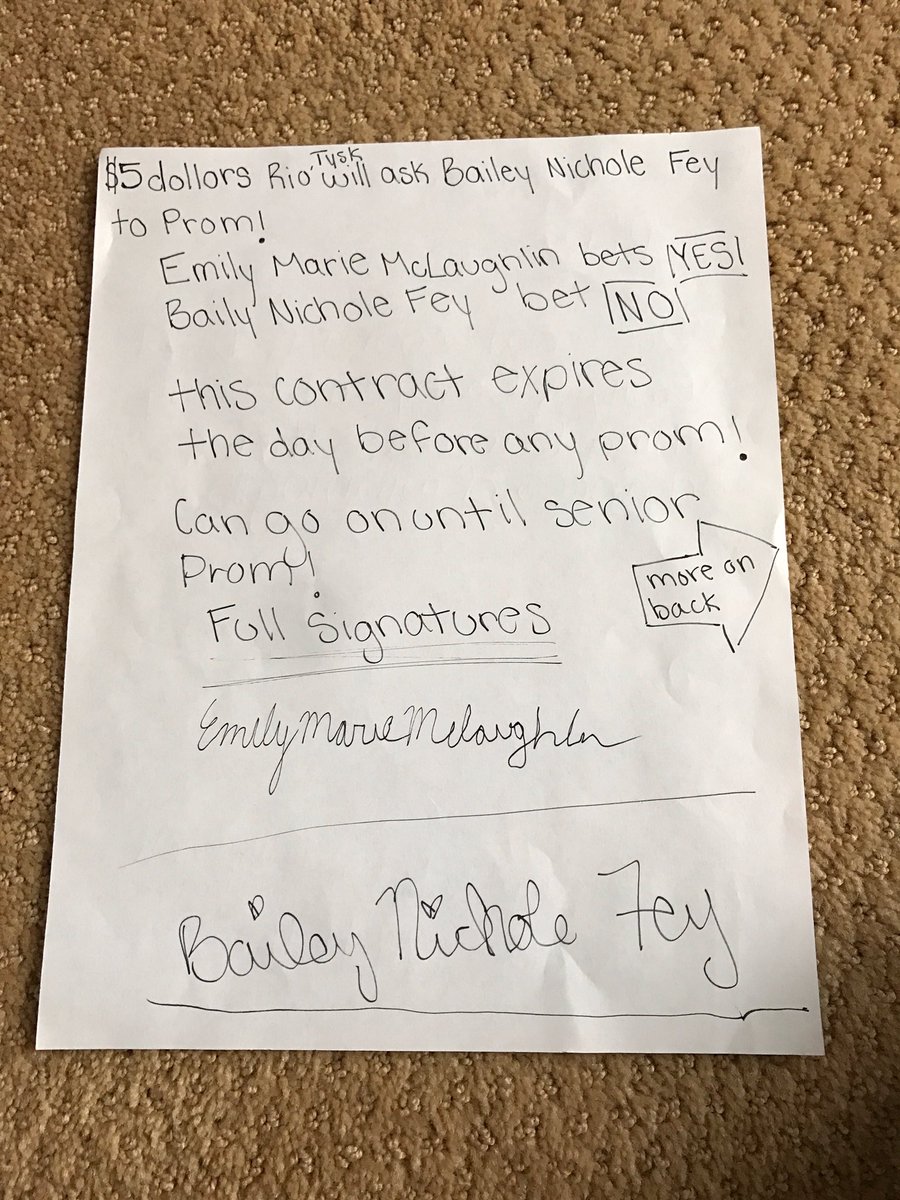 baileyfey4's tweet photo. From my sixth grade self to @emclaughlin10, you owe me $5 https://t.co/wOlVxxXEYB