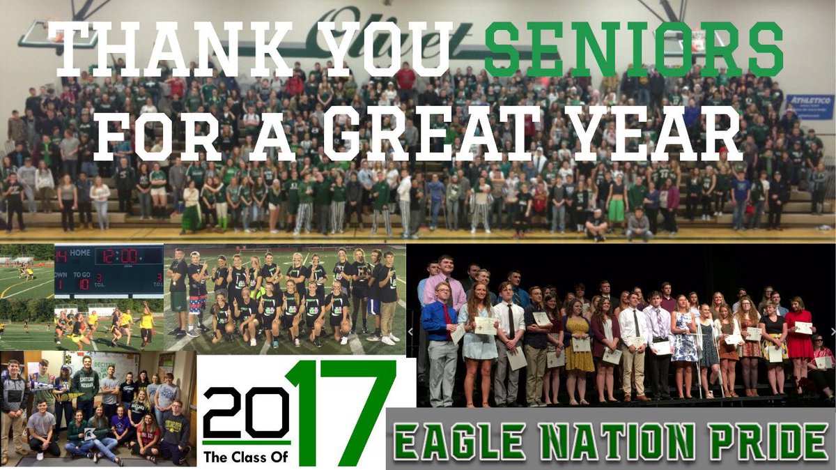 OlivetHS_Eagles's tweet photo. Thank you to our Seniors for a great year.  Hard to believe this is the last day.  #EagleNationPride https://t.co/IvPJLedlM0