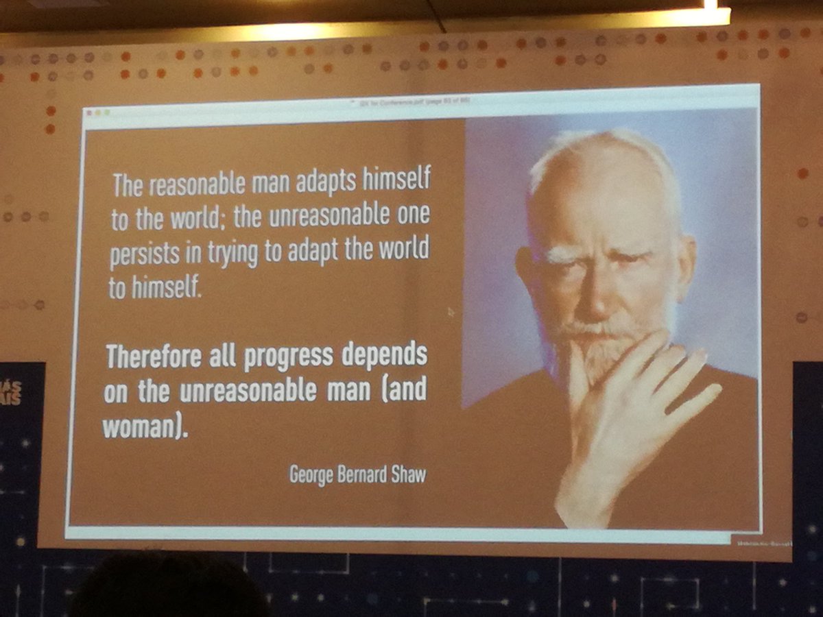 manuelkano's tweet photo. Be #TheUnreasonable man! #SingularityUniversity #ANDISummit2017 @ANDI_Colombia https://t.co/RQp0wDqyvi