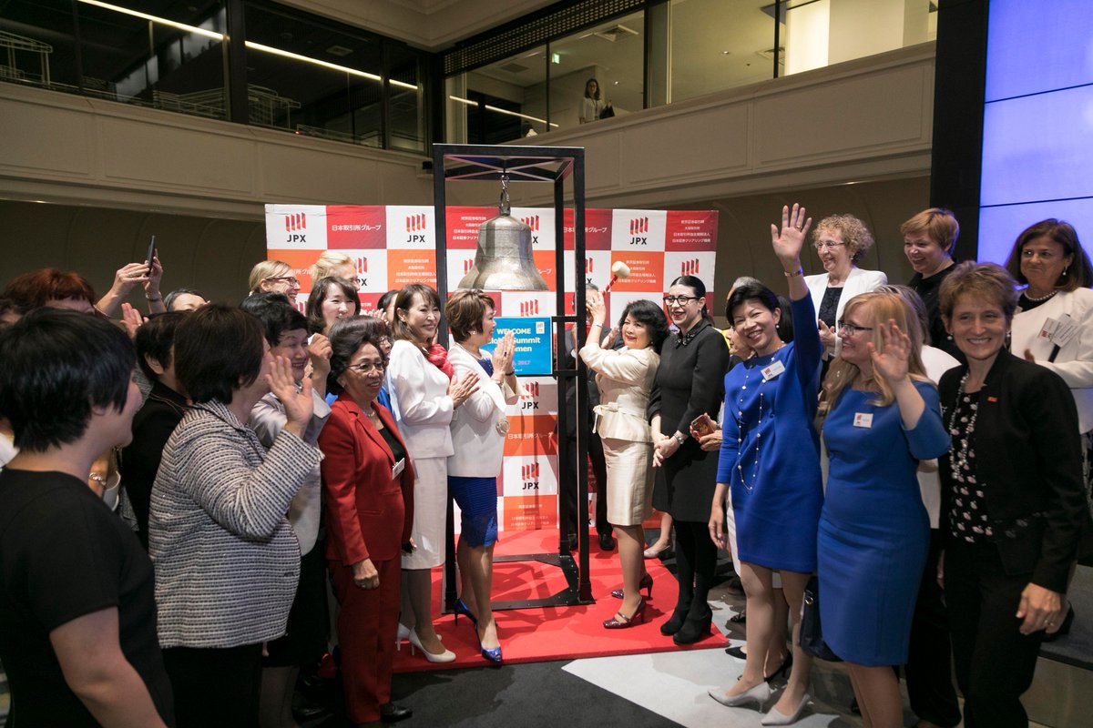 GlobeWomen's tweet photo. Opening Tokyo Stock Xchange 4 #GSWTokyo Which Asian countries r best/worst @ appointing women 2 boards- findings @ https://t.co/RtYjAVb4nZ https://t.co/14XHv1qtCn