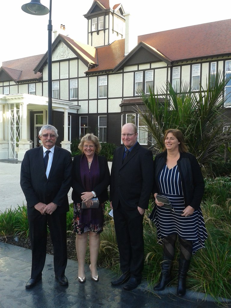 At Government House celebrating Chairman Laurie Paterson receiving his ONZM for services to the NZ beef industry.