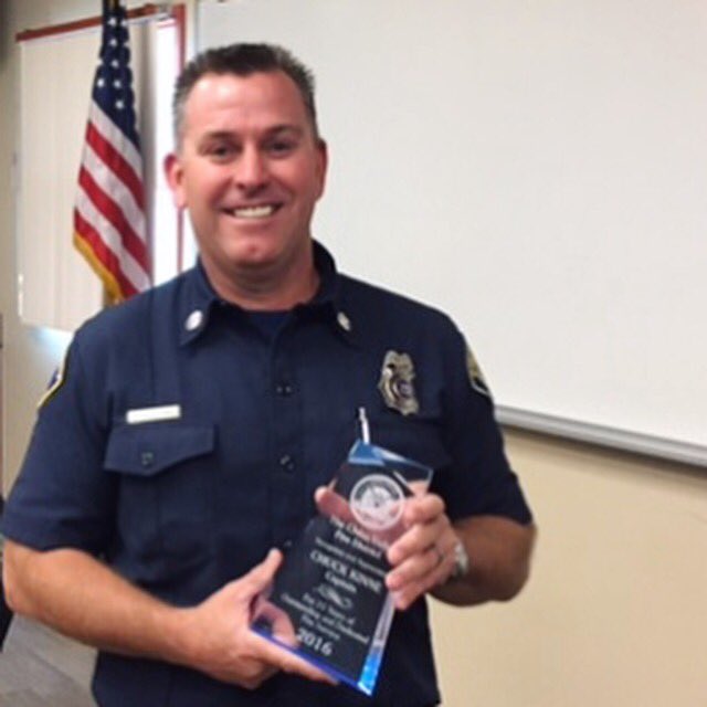 The Chino Valley Fire District thanks Captain Kinne for his 15 years of service.