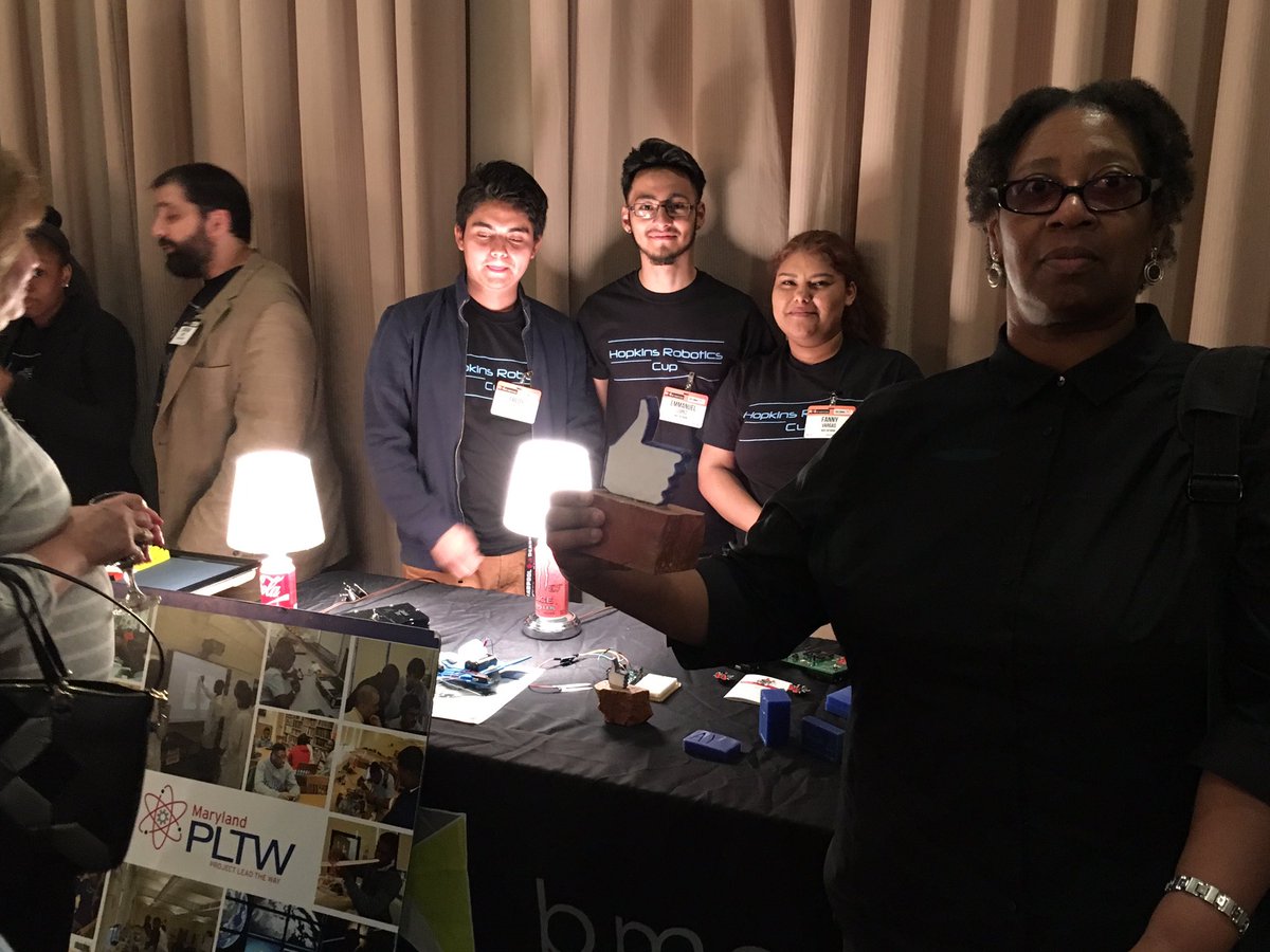 bmoreSTEM_net's tweet photo. We're at the Regional Mfg Institute with @PLTWorg students from Patterson! https://t.co/QTItkd2CRV