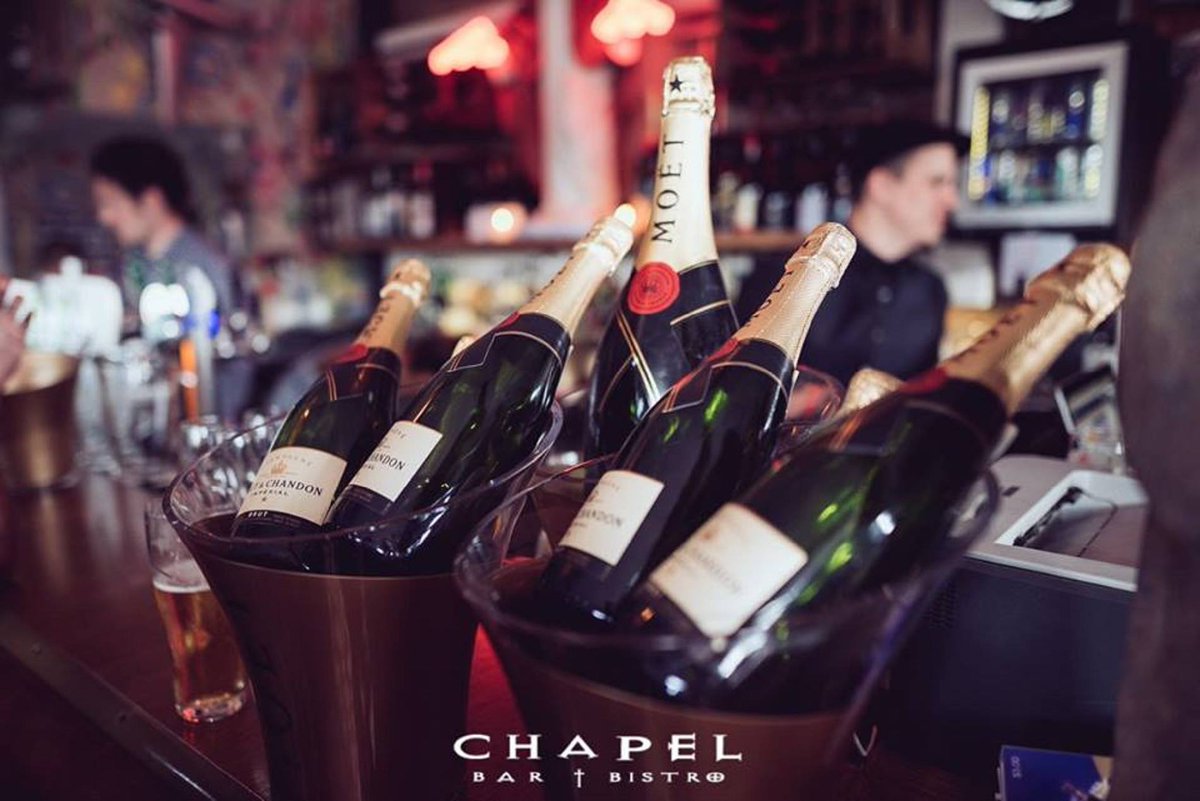 ChapelBarNZ's tweet photo. Free Fries Friday ! 
Two glasses of Moët &amp; Chandon &amp; Fries for $30, between 3 &amp; 7pm.
#moet #chapel_bar #freefries #ponsonby https://t.co/azBoKrjh6W
