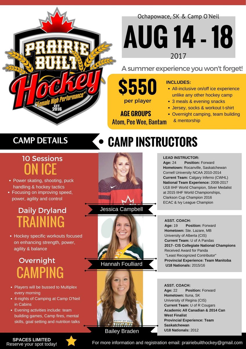BennyGX94Sports's tweet photo. Check out this great hockey camp set for Ochapowace this summer led by @boof_campbell & company #PrairieBuilt https://t.co/xyyXXNID2V