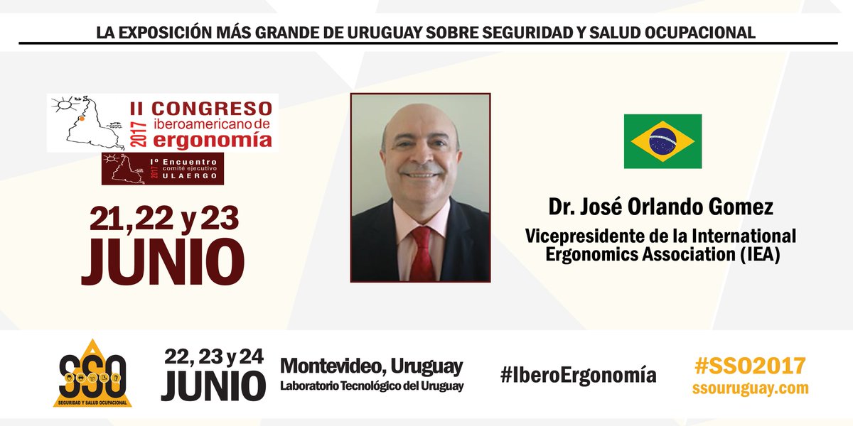 ssouruguay's tweet photo. Desde la IEA participarán el Presidente Dr. Yushi Fujita y Vicepresidente Dr. José Orlando Gomez #IberoErgonomía #SSO2017 https://t.co/dUSf7zelPr