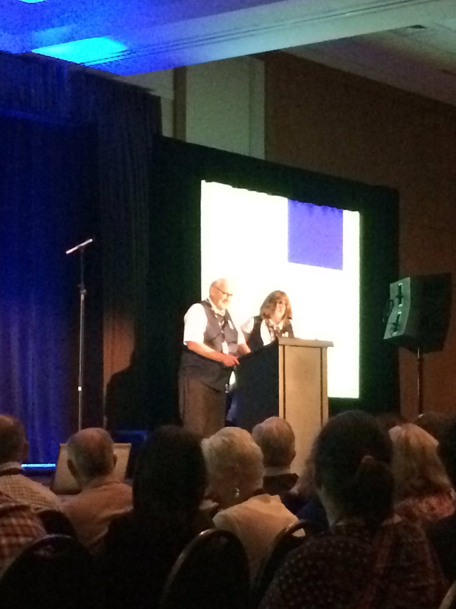 PalikJen's tweet photo. Our conference co-chairs Peggy Mccourt and Frank MacGregor #SCETSB2017 #etsb2017 https://t.co/u7iEnZbXwp