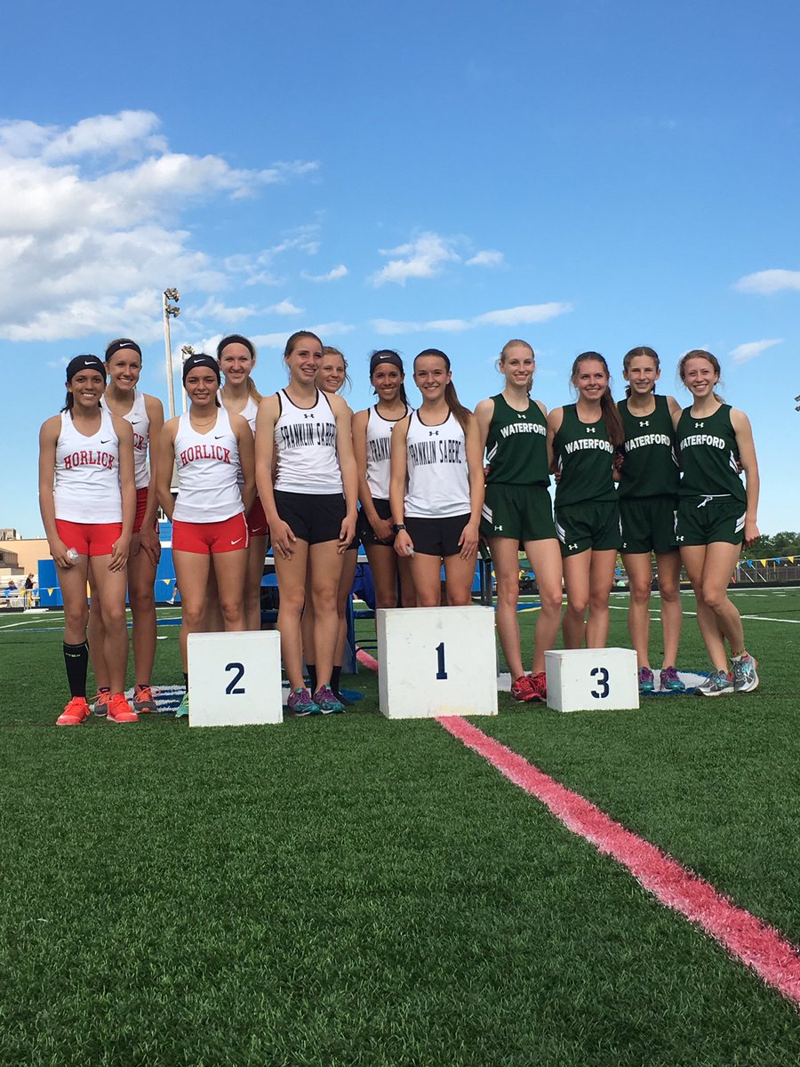 HorlickGirlsTF's tweet photo. The 4x800 is going to state!!! They also beat the school record in the process! #statebound https://t.co/HYNtlDqKY2