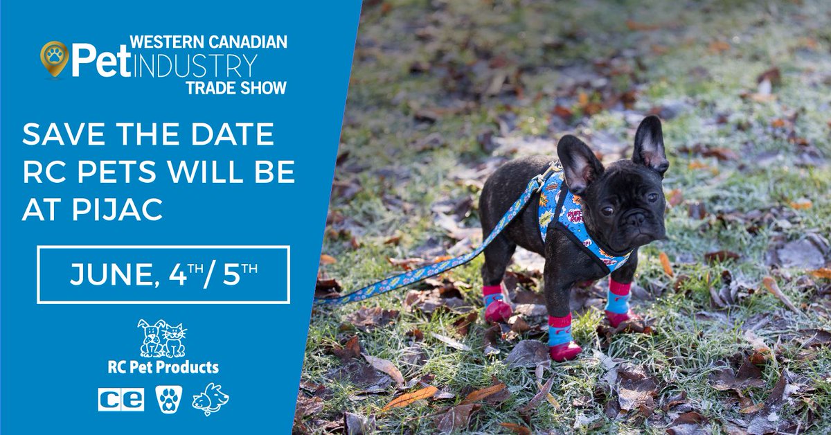 RCpetproducts's tweet photo. Save the date for the PIJAC Western where we are excited to show you what’s new for RC Pets this year. #ComicSounds #RCPets https://t.co/SPRcmgfrsL