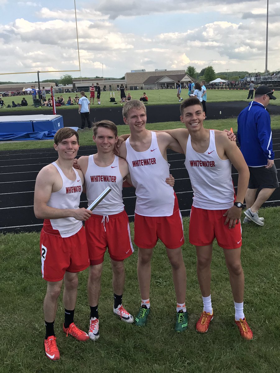 WWHS_Track's tweet photo. @Connor_Laue and rest of the guys of the 4x800 are STATE BOUND! https://t.co/u1GulcKtxE
