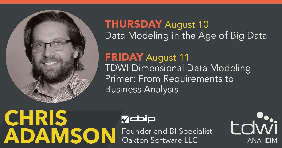 TDWI's tweet photo. What are the implications of #SchemaonRead vs. #SchemaonWrite for #DataModelers? #TDWIAnaheim w/ @ChrisAdamsonBI https://t.co/xr77Ald0HW https://t.co/U0TqrgllAH