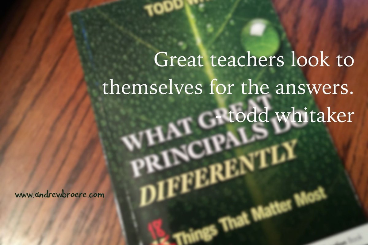 AndrewBroere's tweet photo. Learning from @ToddWhitaker "What Great Principals Do Differently": great teachers look inside
#mindshare16 https://t.co/tJrUEWzt1P