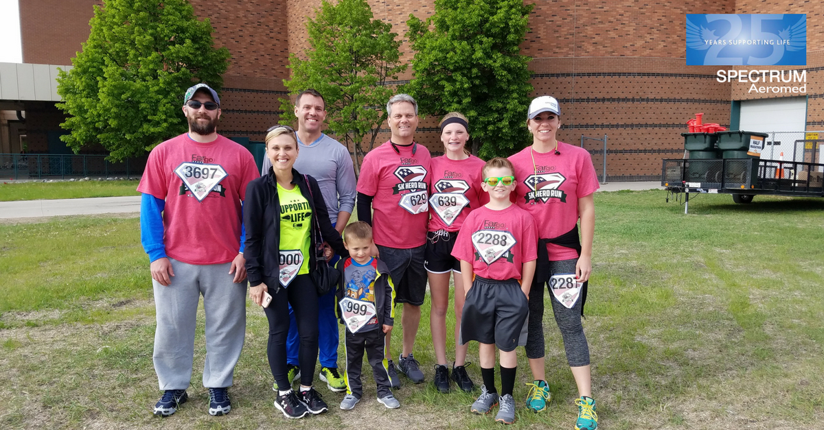spectrumaeromed's tweet photo. We are so proud of #TeamSpecAero! Check out our team at the @fargomarathon 5K Hero Run! We even had one employee who ran the half marathon! https://t.co/houRxemwuV