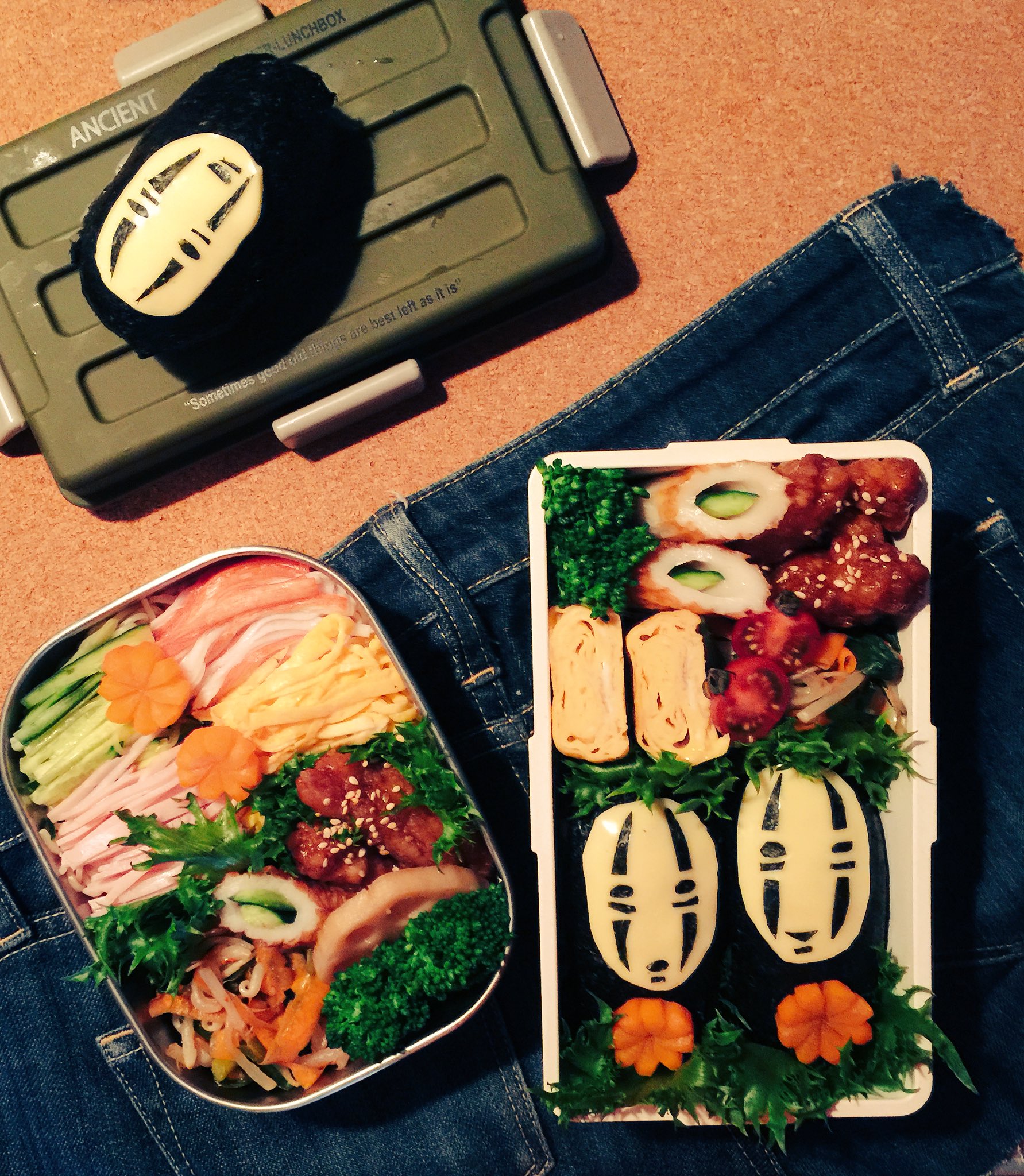 偉兆ちえみ カオナシ 楽しい キャラ弁 子沢山 中学生女子のお弁当 ジブリ カオナシ お腹ペコリン部 写真好きな方と繋がりたい 写真 バスケ部 お弁当 T Co 8el4agflsx Twitter